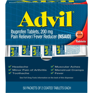 Advil Analgesico Y Reductor De Fiebre, Medicina Para El Alivio