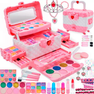 Kit De Maquillaje Para Niñas Lavable Hollyhi 41p