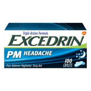 Excedrin Pm Ayuda Para Dormir Con Capsulas De Alivio De Dolo