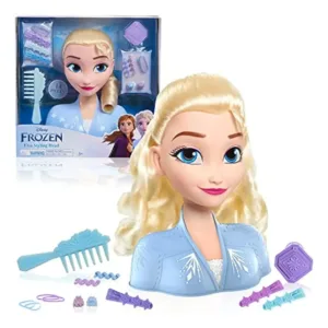 Cabeza De Peinado De Elsa Frozen 2 De Disney, 14 Piezas,