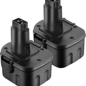 Batería de 4.8Ah 12V DW9071 - Compatible con herramientas de batería Dewalt de 12 V DC9071 DW9071 DW9072 DE9037 DE9071 DE9072 DE9074 DE9075 2 Paquetes