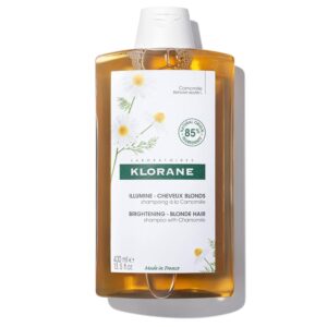 Klorane Champú iluminador con manzanilla – Mejora los reflejos e ilumina el cabello rubio 400ml